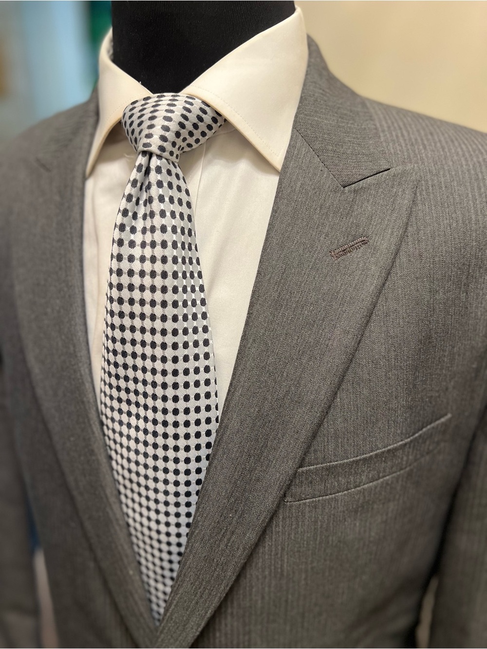 Joseph Abboud Sport Coat Blazer Jacket 2 Button Gray Men 40R - Picture 2 of 15